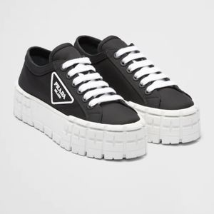 Prada Double Wheel Nylon Gabardine Sneakers